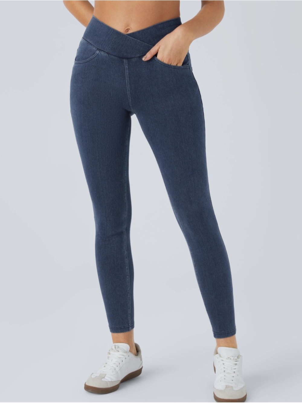 Halara Women's High-Waist Blue Jegging Leggings